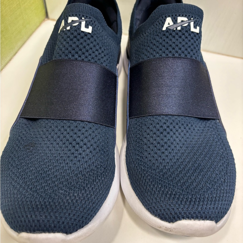 APL Dark Blue Slip-On Athletic Shoes